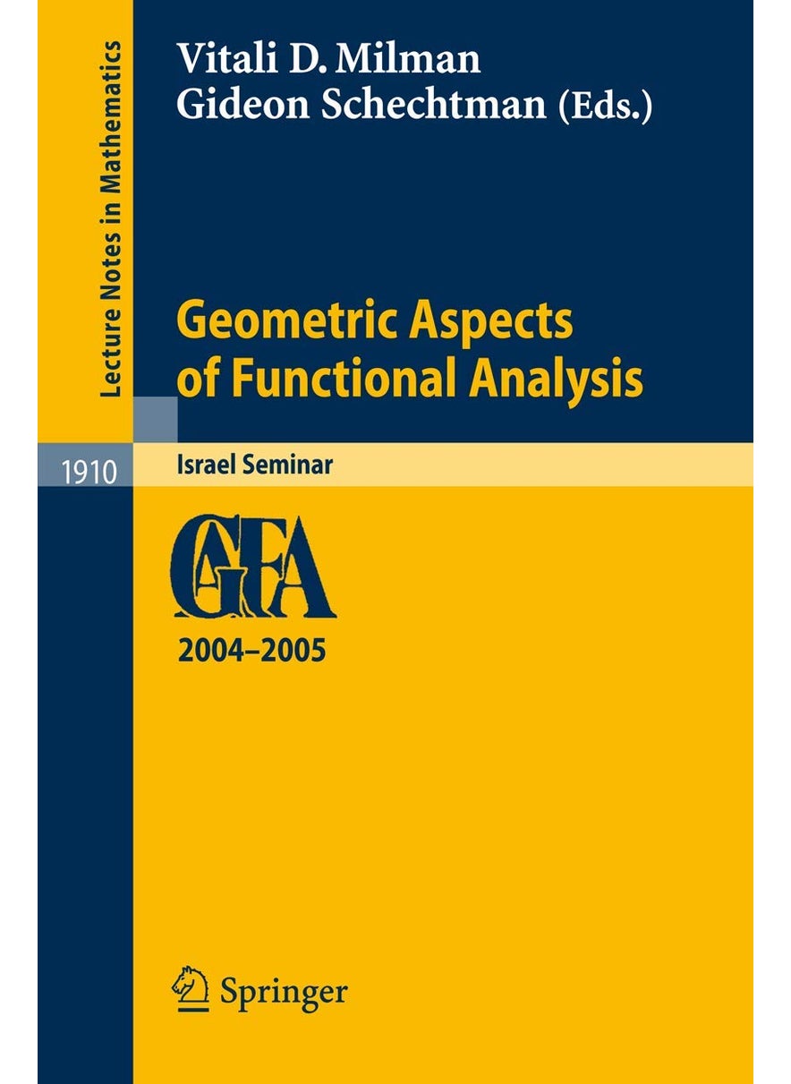 Geometric Aspects of Functional Analysis: Israel Seminar 2004-2005 