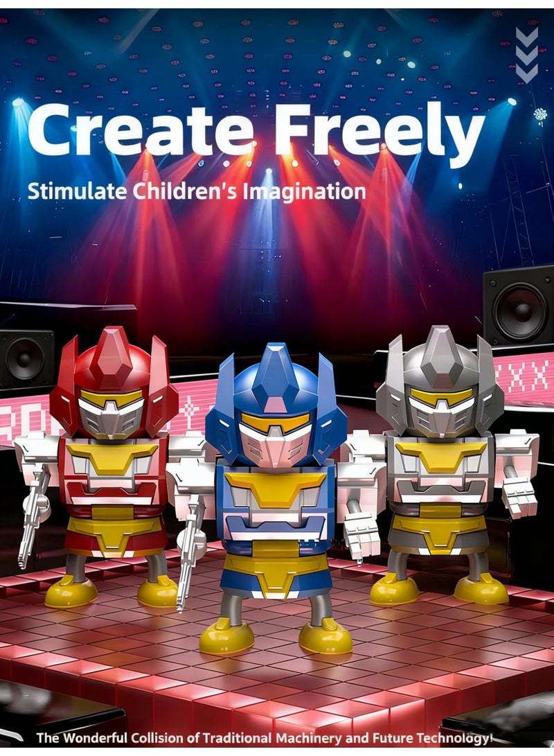 Splendors Assembled Windup Toys Action Figure Toy Robot Puppet Knickknacks Creative Toys Pack of 4 For Children Kids Perfect Gift (Finished Product, No need to Assemble) - Image 3