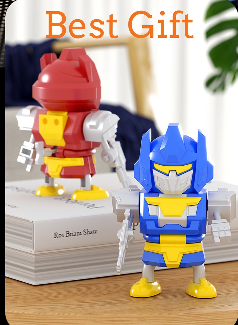 Splendors Assembled Windup Toys Action Figure Toy Robot Puppet Knickknacks Creative Toys Pack of 4 For Children Kids Perfect Gift (Finished Product, No need to Assemble) - Image 5