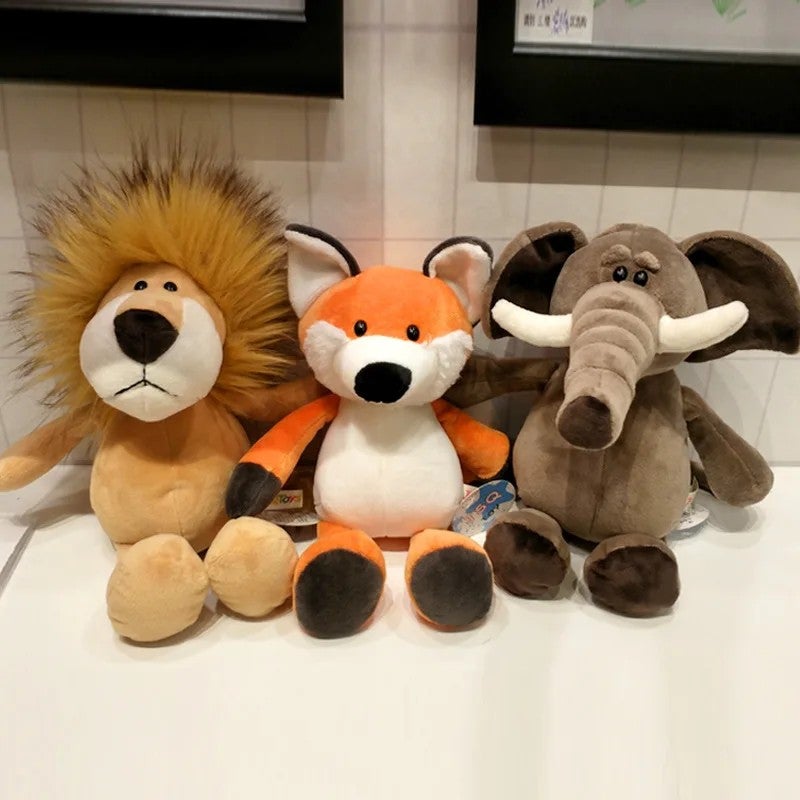 Y&D ization Forest Animal Plush Toy Tiger Lion Elephant Soft Stuffed Animals Toy - Image 3