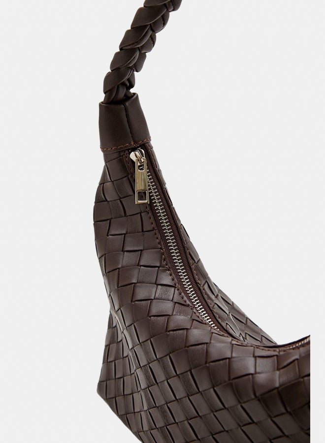 FOREVER 21 Basketwoven Shoulder Bag  - Image 3