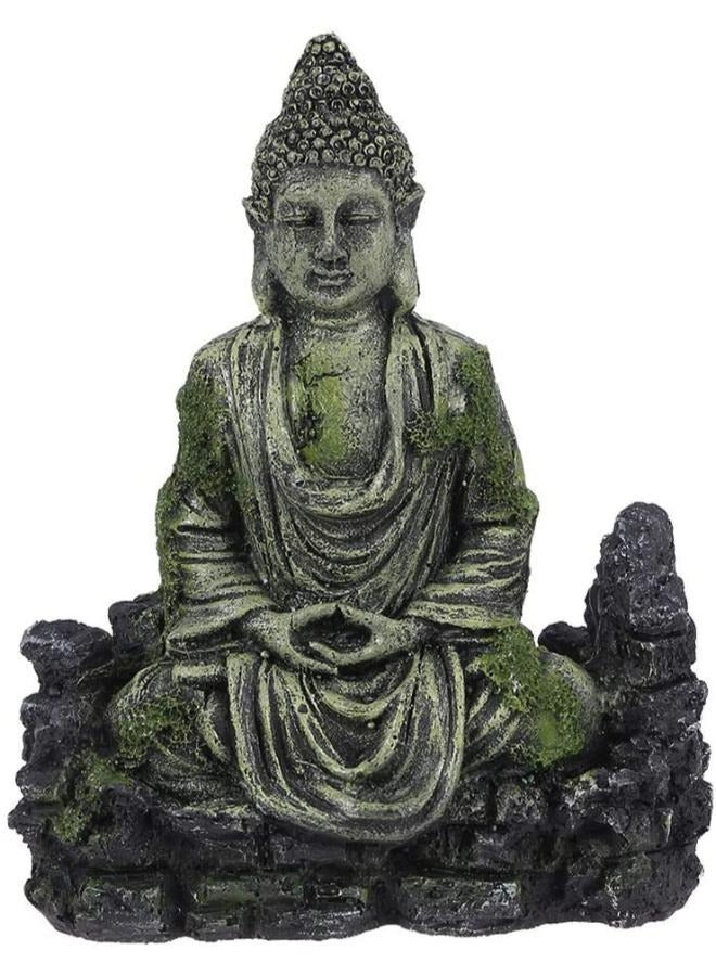 Aquarium Buddha Statue Decorations Ancient Buddha Statue Decor Underwater Landscape Hideaway Fish Tank Scenery Ornaments - Image 1