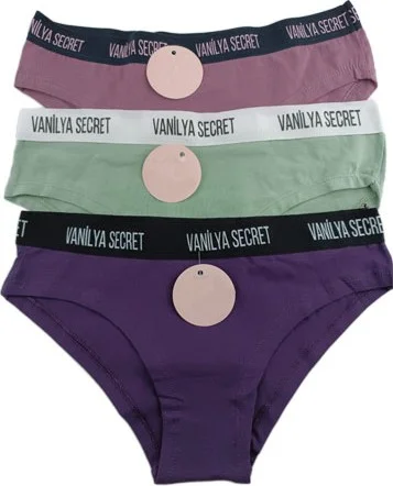 Linotti Women's Cotton Sports Slip Panties Set of 3 MMG01