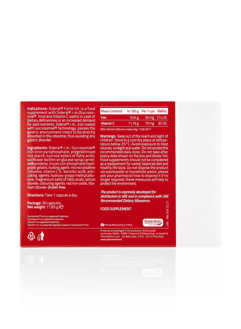 PHARMANUTRA Sideral Forte 30's Capsules - Image 2