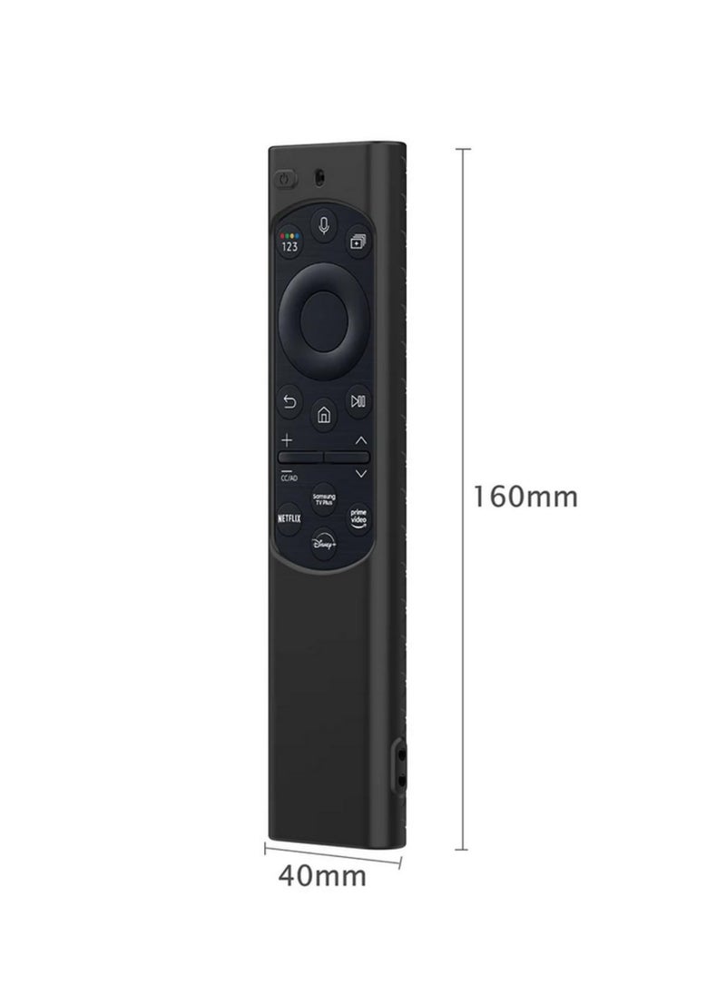 Beauenty Silicone Case for Samsung Remote BN59-01357A BN59-01363A BN59-01311B Remote Anti Slip Back Cover for 2021 2022 Solar Cell Remote Control Protective Case for Samsung Smart TV Sleeve Skin (Black)  - Image 5