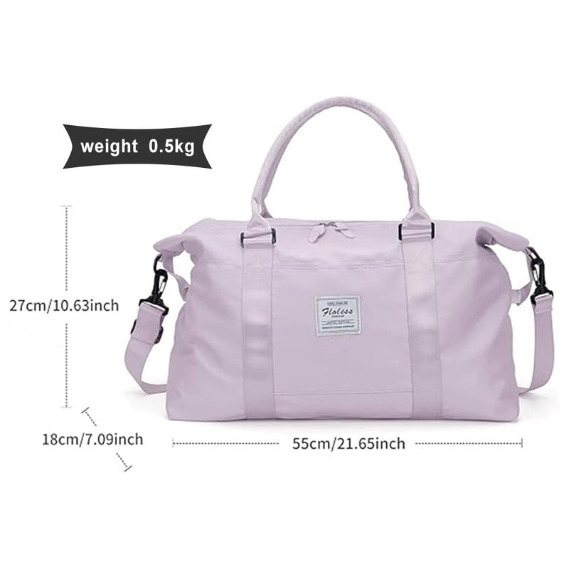 HYC00 Travel Duffel Bag,Sports Tote Gym Bag,Shoulder Weekender Overnight Bag for Women - Image 4