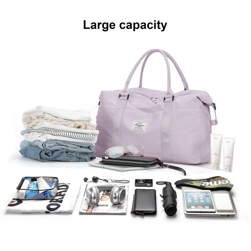 HYC00 Travel Duffel Bag,Sports Tote Gym Bag,Shoulder Weekender Overnight Bag for Women - Image 3