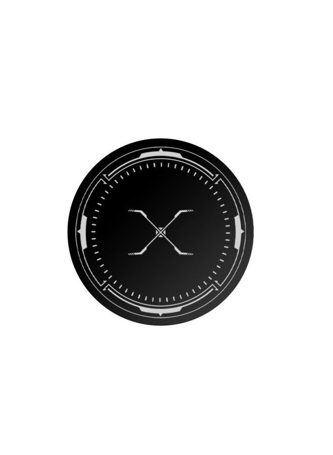 K5K6 Mobile Phone Radiator Iron Sheet Magnetic Car Bracket Universal With Adhesive Sheet-Color:Black 59*59mm  - Image 1