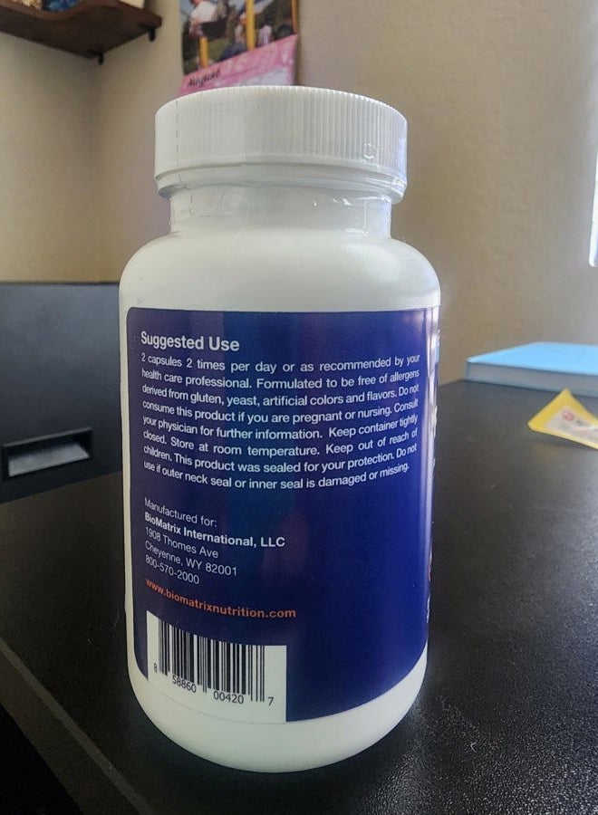 BioMatrix Pylori-X for H. Pylori Defense | Matula Tea Alternative w/Mastic Gum, Berberine, Zinc Carnosine, Bismuth Salts | Microbiome Balance, Digestive Relief (120 Capsules) - Image 5