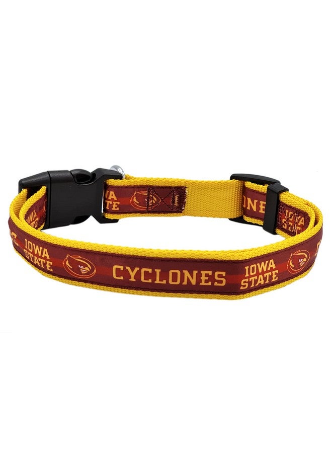 بتس فيرست طوق Pets First Collegiate PET الجديد، طوق كلاب Iwa State Cyclones، مقاس صغير. أفضل ألوان الفرق الرياضية للكلاب والقطط. طوق لامع وملون للكلاب والقطط، مرخص من الرابطة الوطنية لرياضة الجامعات (NCAA). - Image 2