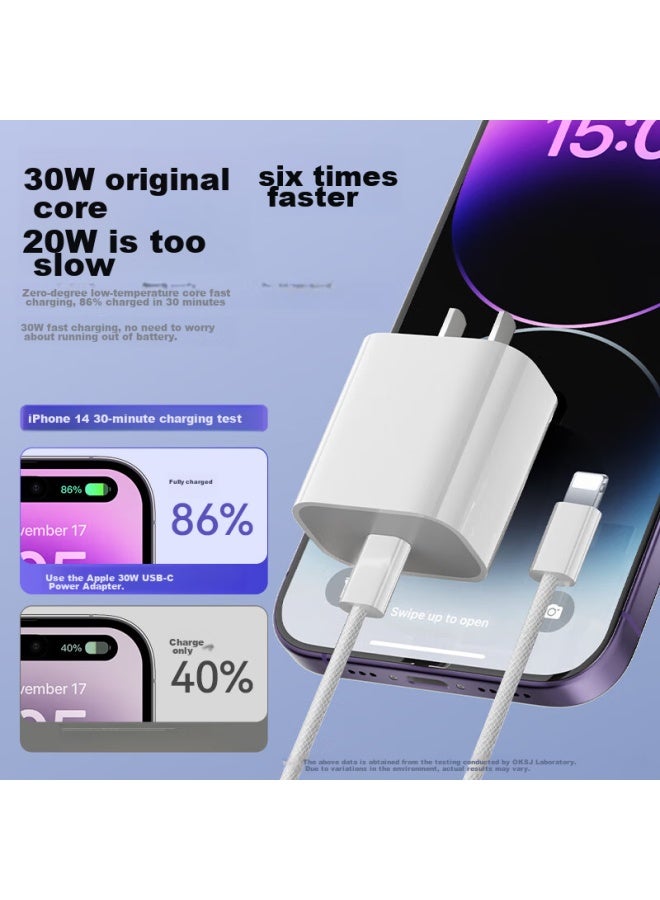 Oksj 30w Fast Charging Adapter For Apple, Gan Single-head Charger For Iphone 15 Pro/16 Pro Max/plus, Fast Charging Without Heating - Image 3