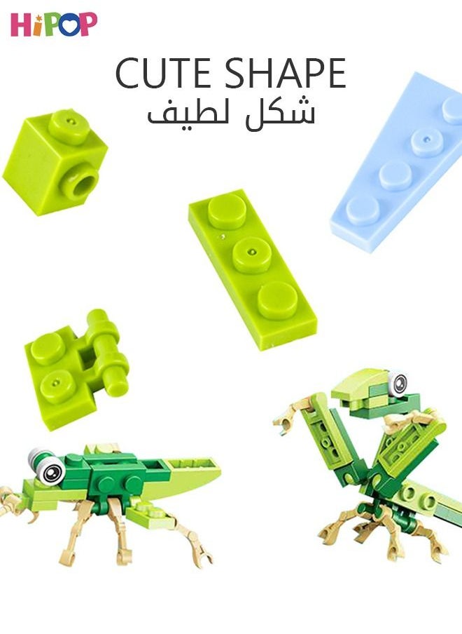 هيبوب - مجموعة 12 في 1 من مكعبات البناء وألعاب البيض ، 279 قطعة من ألعاب مكعبات بناء الحشرات ، هدايا الحفلات لهدايا الأطفال ، جوائز الأطفال ، حشو أكياس الهدايا ، ألعاب أعياد الميلاد. - Image 1