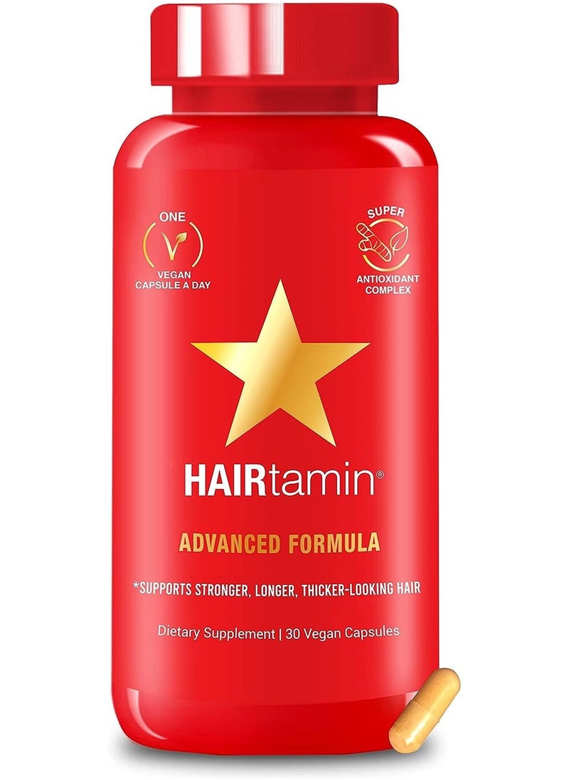 HAIRTAMIN - Healthy Hair Growth Vitamins Biotin Hair Growth Supplement - 30 Capsules - Image 1