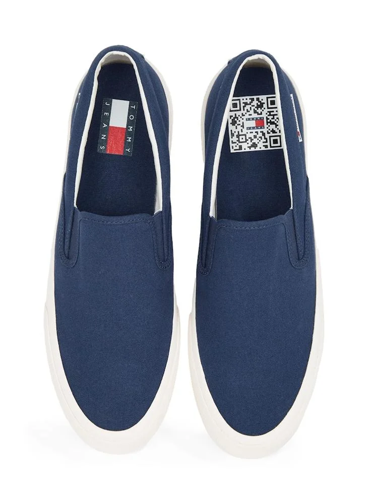 TOMMY JEANS SLIP ON CANVAS TRAINERS