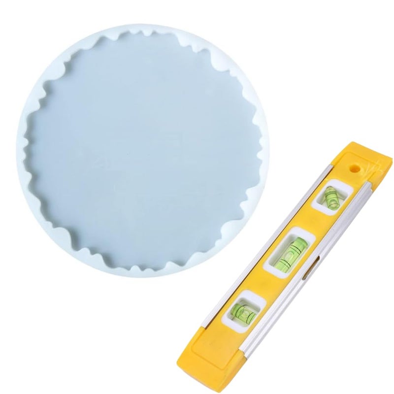 SNOOGG 16-inch Agate Uneven Silicone Mold with Water Balance It's Perfect for Creating Frames Resin Art Decorations and Home Deor DIY Projects - Image 2