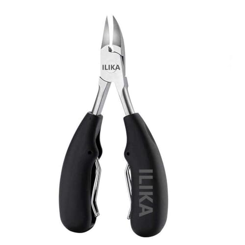 ILIKA Toe Nail Clipper for Ingrown or Thick Toenails, Heavy Duty Toenail Trimmer Nail Clipper Pedicure Tool with Long Handle and Soft Grip for Seniors - Image 1