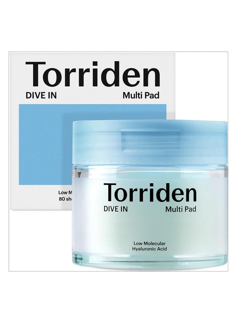 Torriden Torriden Dive IN Multi Pad Law Molecular Hyaluronic Acid 80Sheets 160ml - Image 1