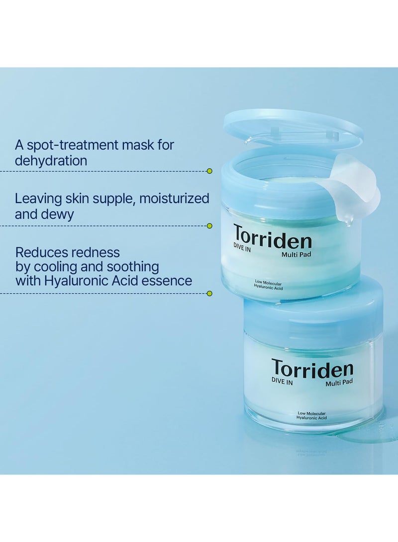 Torriden Torriden Dive IN Multi Pad Law Molecular Hyaluronic Acid 80Sheets 160ml - Image 4