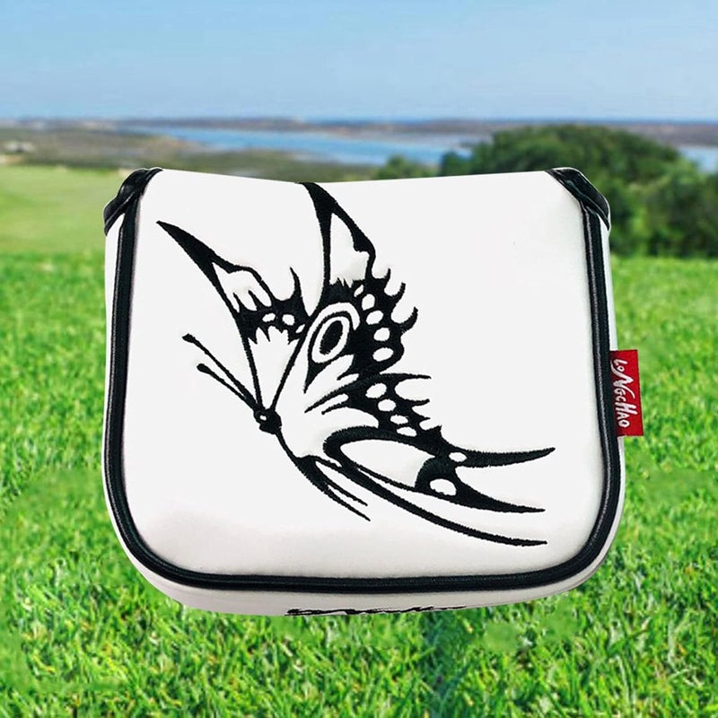 كلاراكو غطاء مضرب غولف مربع الشكل، مصنوع من جلد البولي يوريثان، غطاء رأس المضرب، إغلاق مغناطيسي - Image 5