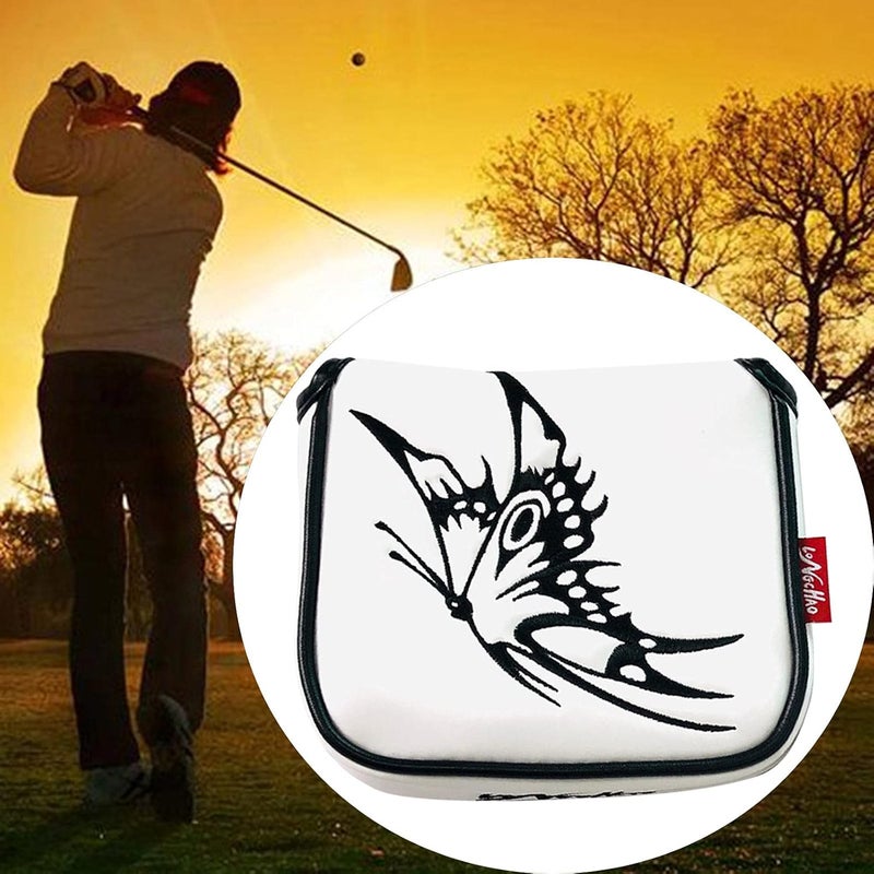 كلاراكو غطاء مضرب غولف مربع الشكل، مصنوع من جلد البولي يوريثان، غطاء رأس المضرب، إغلاق مغناطيسي - Image 4