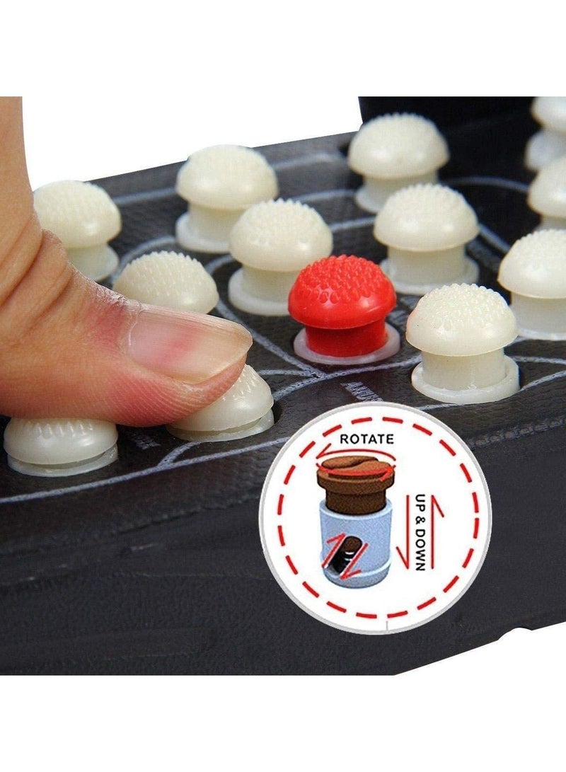 جهاز تدليك القدم بالضغط الإبري بحزام قابل للتعديل مع 78 كرة تدليك دوارة وشرائح ونعال لتخفيف التوتر مصممة لتقليل التوتر وتخفيف الصلابة وتعزيز الدورة الدموية وتوفير الراحة - Image 5