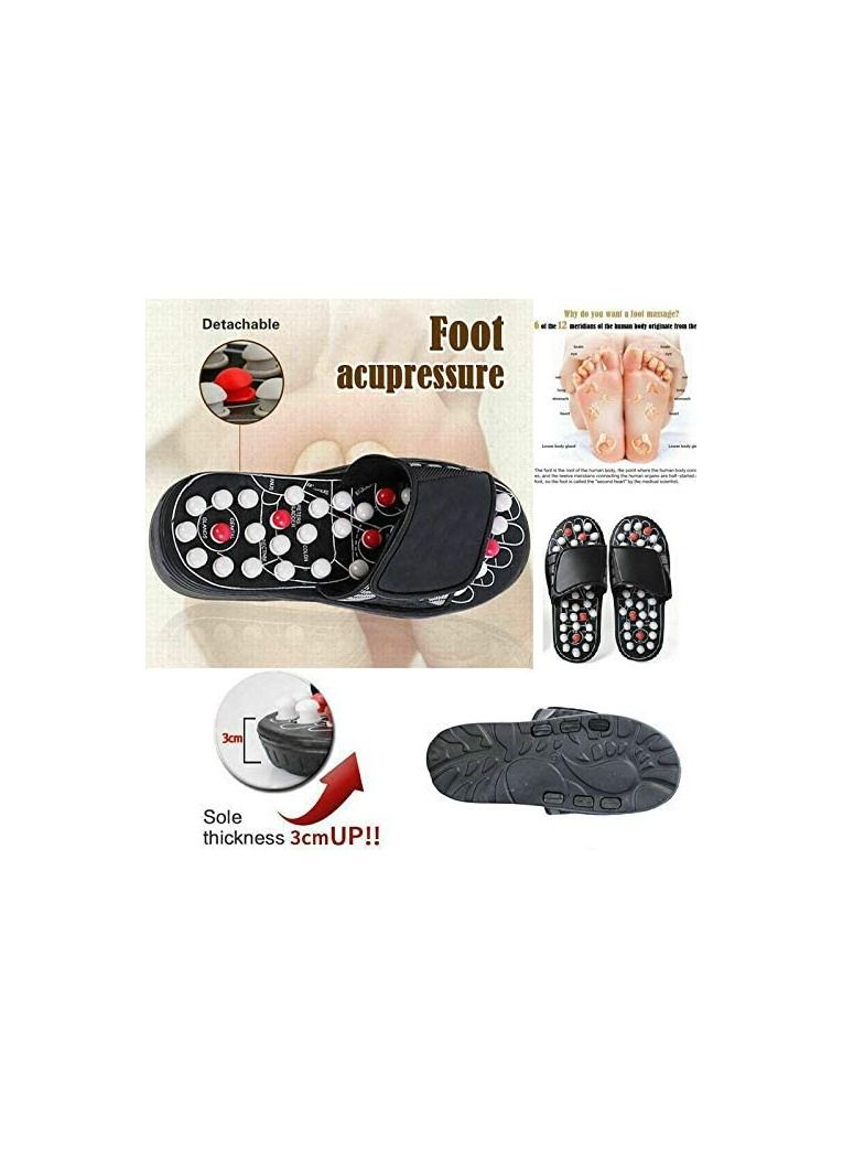 جهاز تدليك القدم بالضغط الإبري بحزام قابل للتعديل مع 78 كرة تدليك دوارة وشرائح ونعال لتخفيف التوتر مصممة لتقليل التوتر وتخفيف الصلابة وتعزيز الدورة الدموية وتوفير الراحة - Image 2