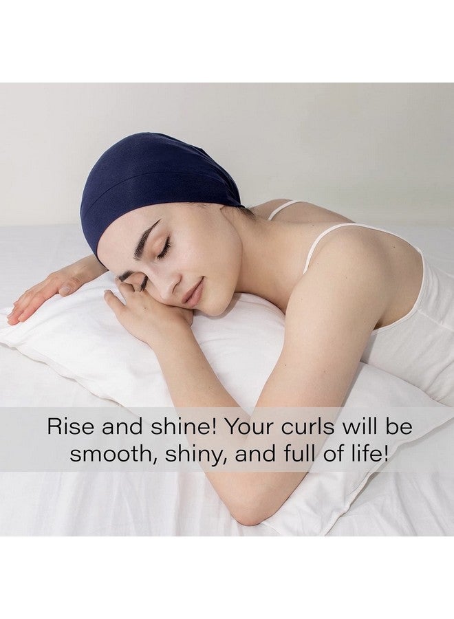 CAPLORD Silk Satin Bonnet Hair Cover Sleep Cap For Sleeping Beanie Hat Adjustable Stay On Headwear Lined Natural Nurse Cap For Women  - Image 4