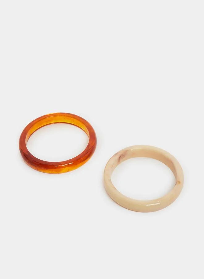 ستايلي مجموعة من 2 - سوار يد بانجل