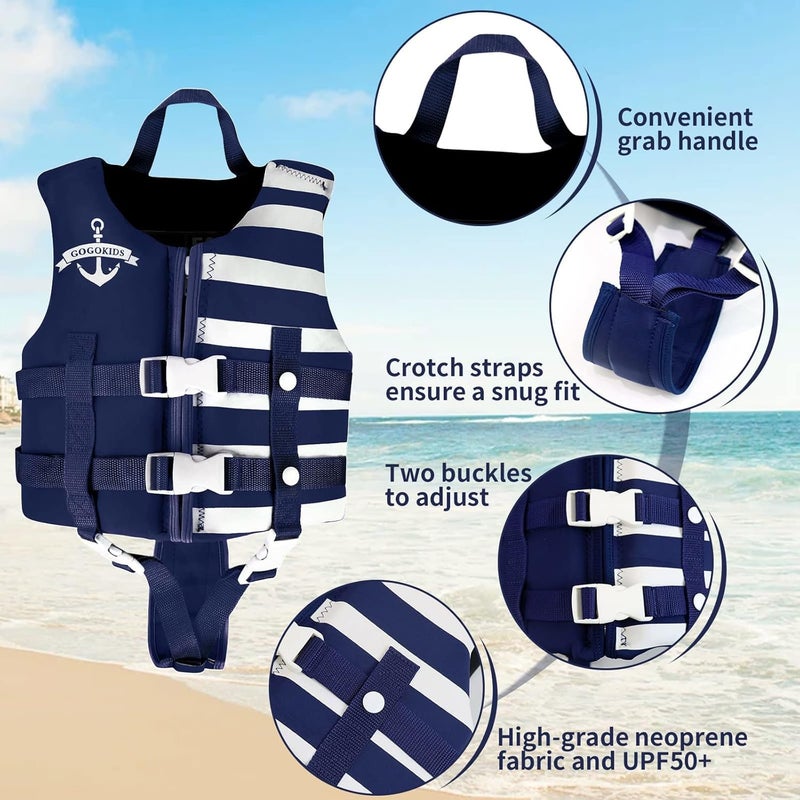 klarako Kids Swim Vest, Children Swimming Jacket Float Swimsuit Buoyancy Vest Training Swim Jacket with 3 Safety Buckle - Image 5