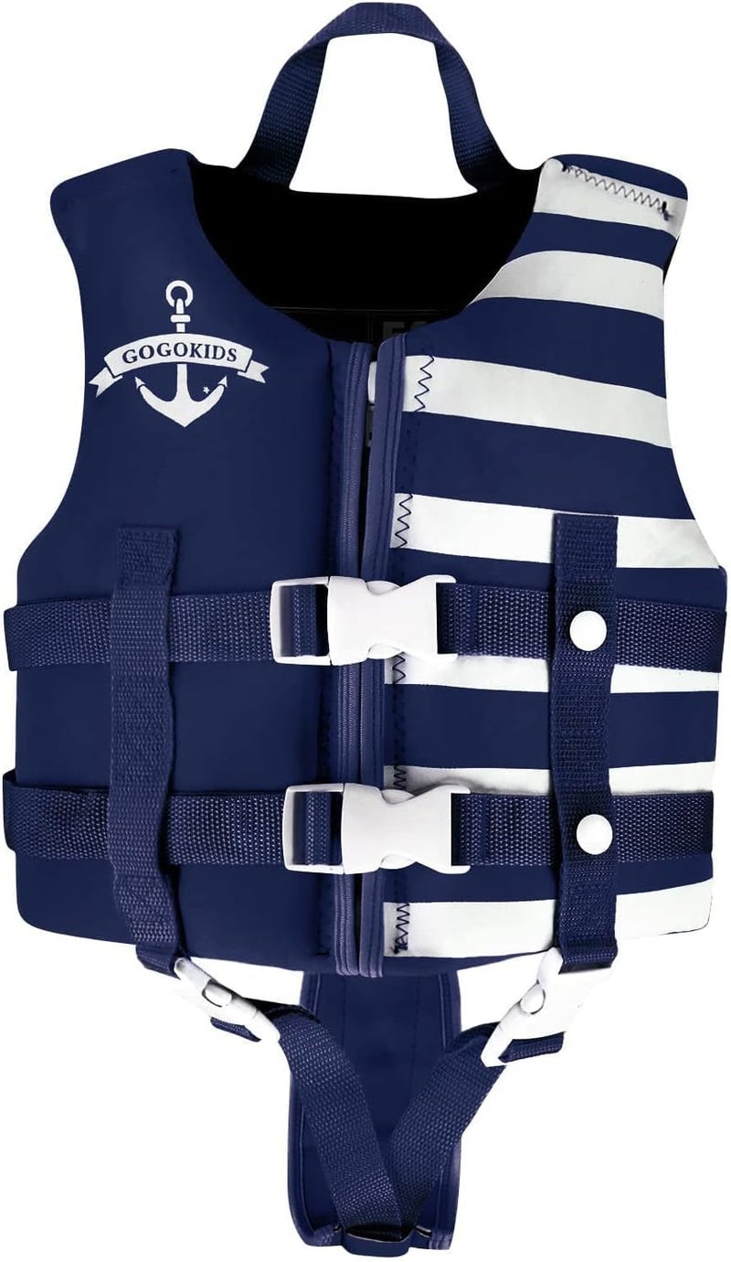 klarako Kids Swim Vest, Children Swimming Jacket Float Swimsuit Buoyancy Vest Training Swim Jacket with 3 Safety Buckle - Image 1