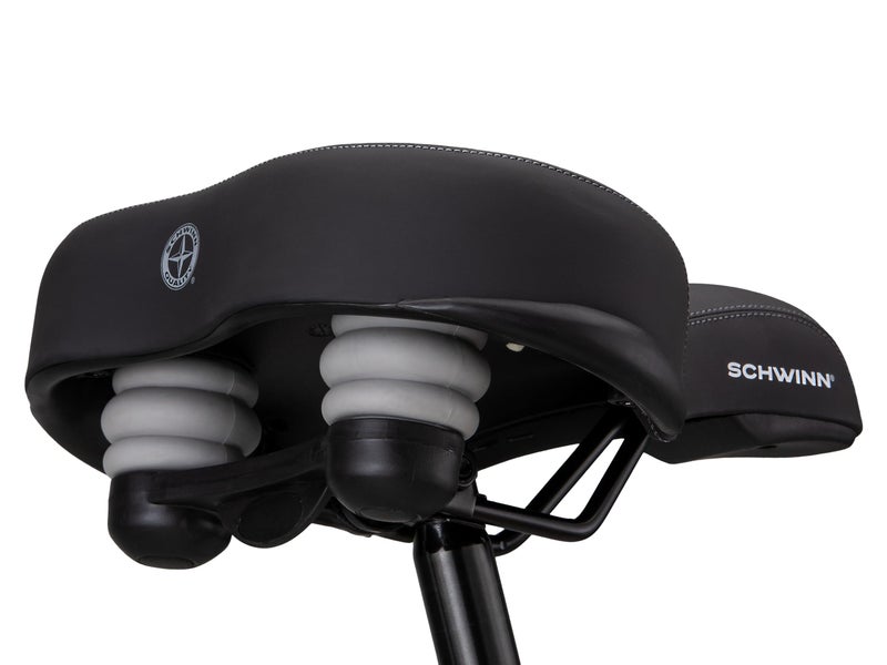 Schwinn Cruiser Bike Seat, Extra-Wide, Soft Foam Padded Bike Saddle, Lightweight Design, Weather-Resistant Cover, Easily Attaches to Most Standard Seatposts - Image 2