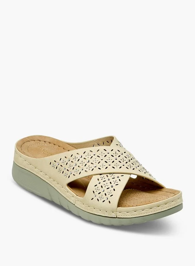 Flora Bella By Shoexpress Flora Bella Women Embellished Cross Strap Sandals
