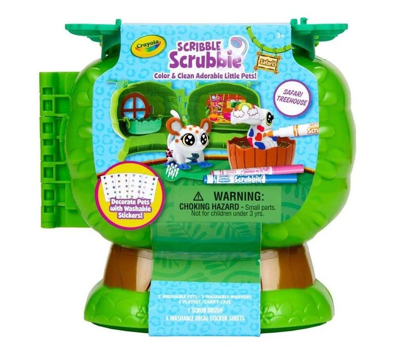 Crayola Scribble Scrubbie Safari Treehouse Paint Kit - Image 1