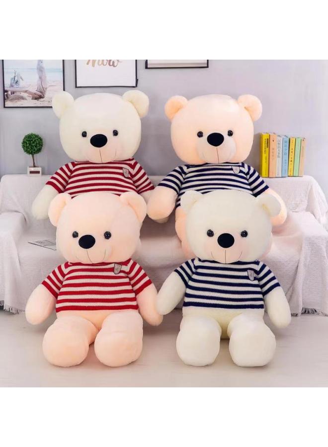 Loquat Creative Large Hug Bear Plush Toy Doll Bow Tie Sweater Bear Children Doll For Girlfriend Birthday Gift-Color:Style One-Height:75cm - Image 5