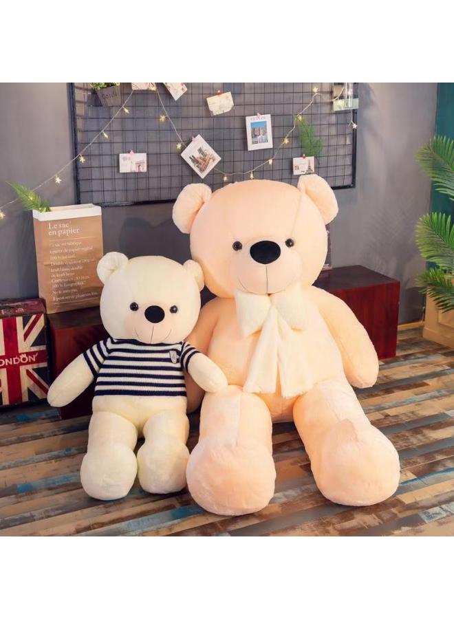 Loquat Creative Large Hug Bear Plush Toy Doll Bow Tie Sweater Bear Children Doll For Girlfriend Birthday Gift-Color:Style One-Height:75cm - Image 2