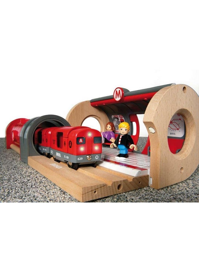 Brio BRIO 33513 Metro Railway Set | 20 Piece Train Toy with Accessories and Wooden Tracks for Kids Age 3 and Up  - Image 5