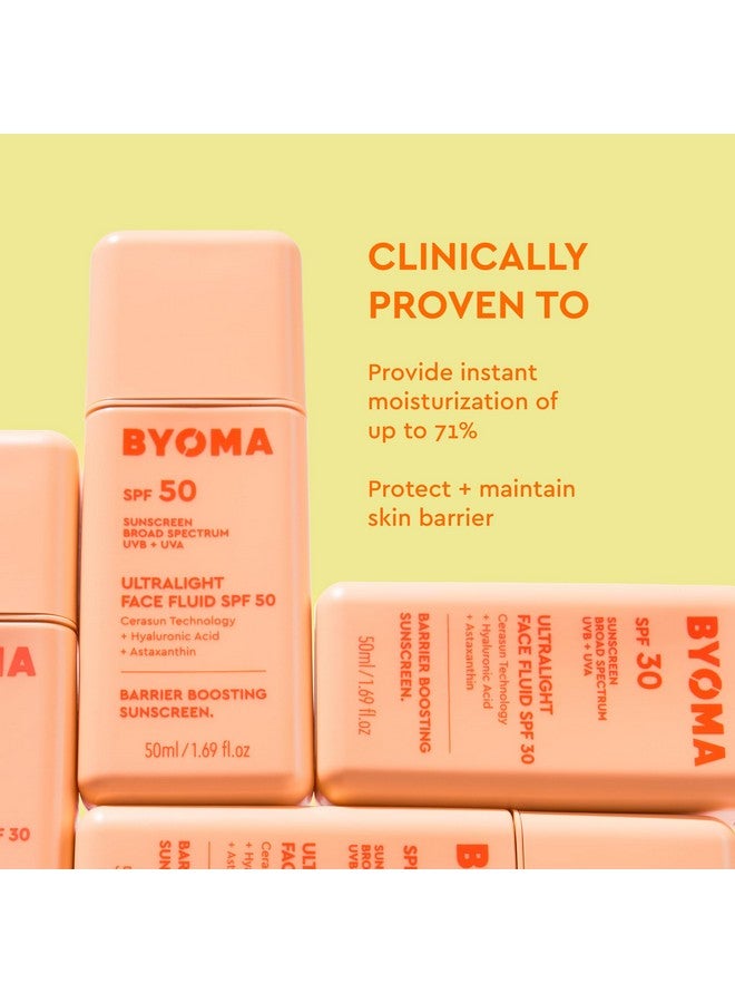 بيوما سائل بيوما للوجه بعامل حماية 50 - واقي شمس خفيف الوزن للغاية لجميع ألوان البشرة - توهج مضيء، بدون بقع بيضاء - مرطب بعامل حماية من الشمس يقوي حاجز البشرة - 1.69 أونصة سائلة - Image 4