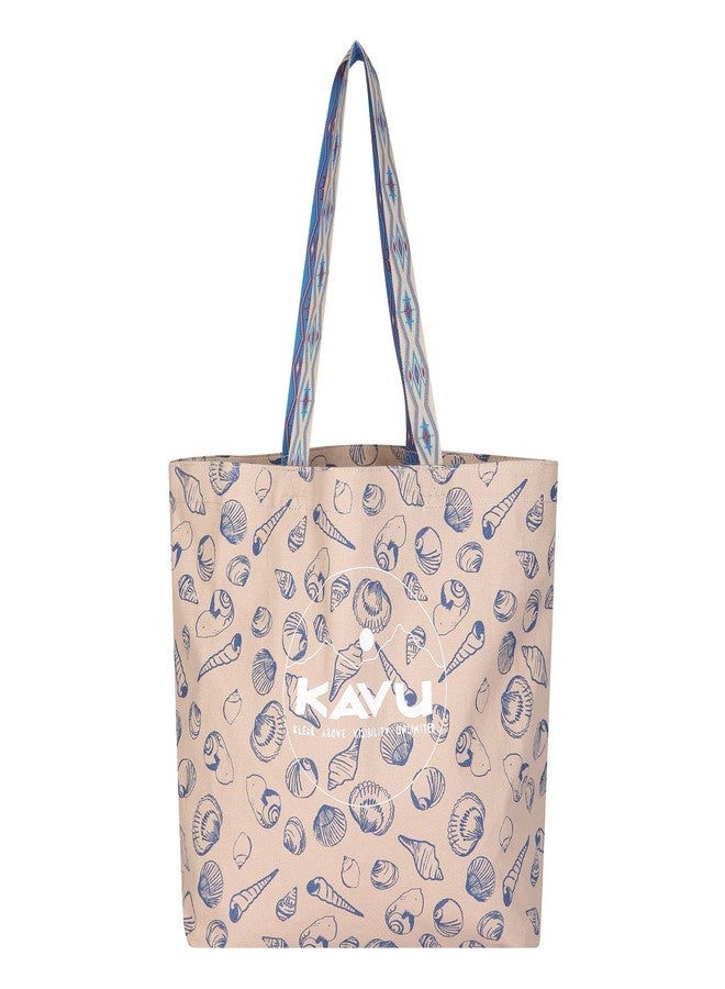 KAVU Typical Tote Classic Shoulder Strap Canvas Market Bag - Shell Life - Image 2