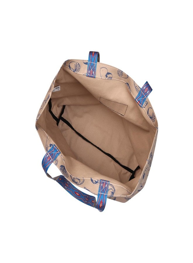 KAVU Typical Tote Classic Shoulder Strap Canvas Market Bag - Shell Life - Image 3