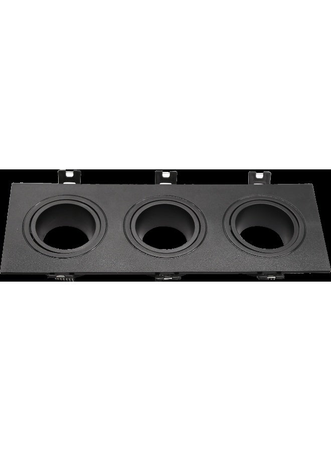 Hummer 8.5/24 cm black moving anti-glare triple spotlight frame - Image 2