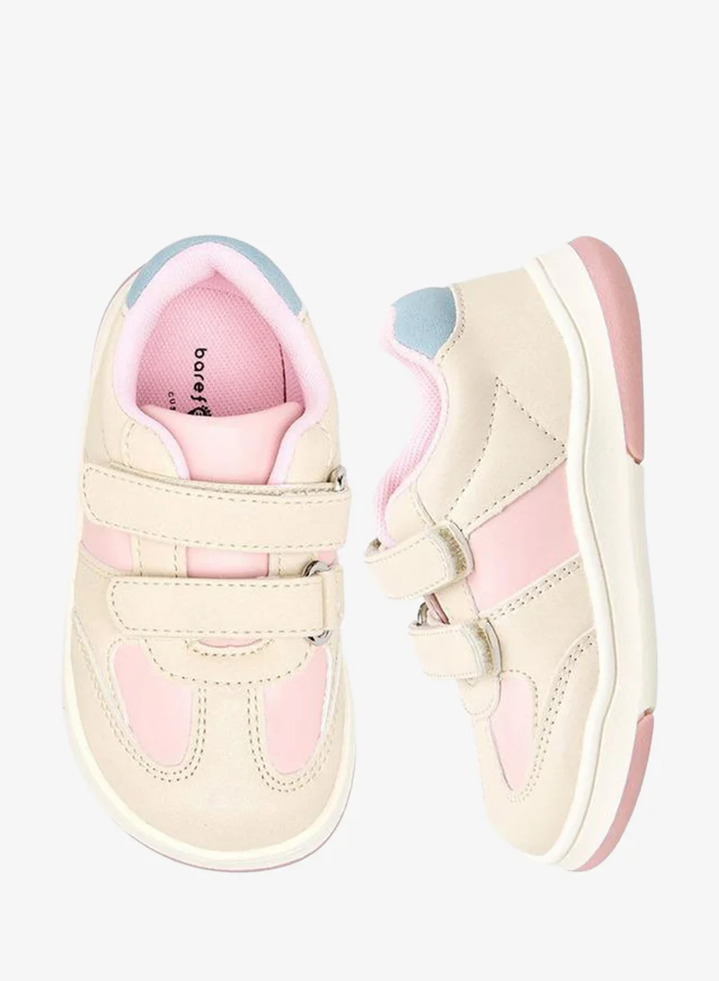 Barefeet Girls Hook & Loop Ankle Sneakers