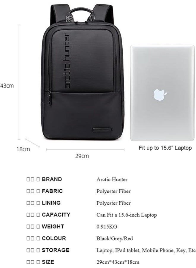 Arctic Hunter Water Repellent Laptop Backpack 15.6 Inch Polyester Travel Shoulder bag for Men and Women - Image 4