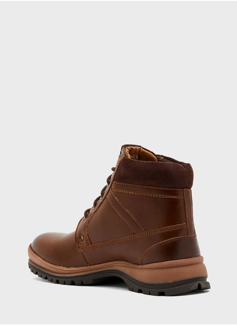 Robert Wood - Casual Lace Up Boots - Image 1