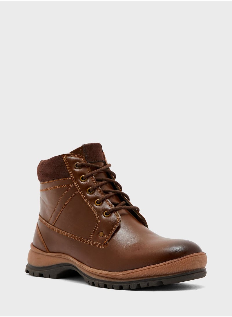 Robert Wood - Casual Lace Up Boots - Image 1