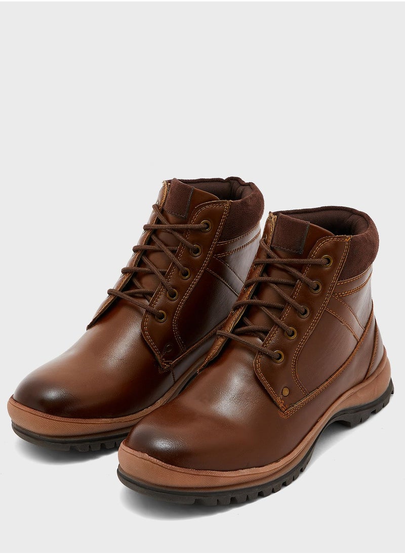 Robert Wood - Casual Lace Up Boots - Image 1