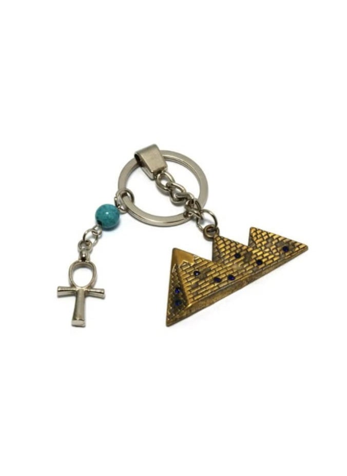 immatgar Egyptian Pharaonic Pyramid Keychain Egyptian Souvenirs Egyptian Inspired Gift 