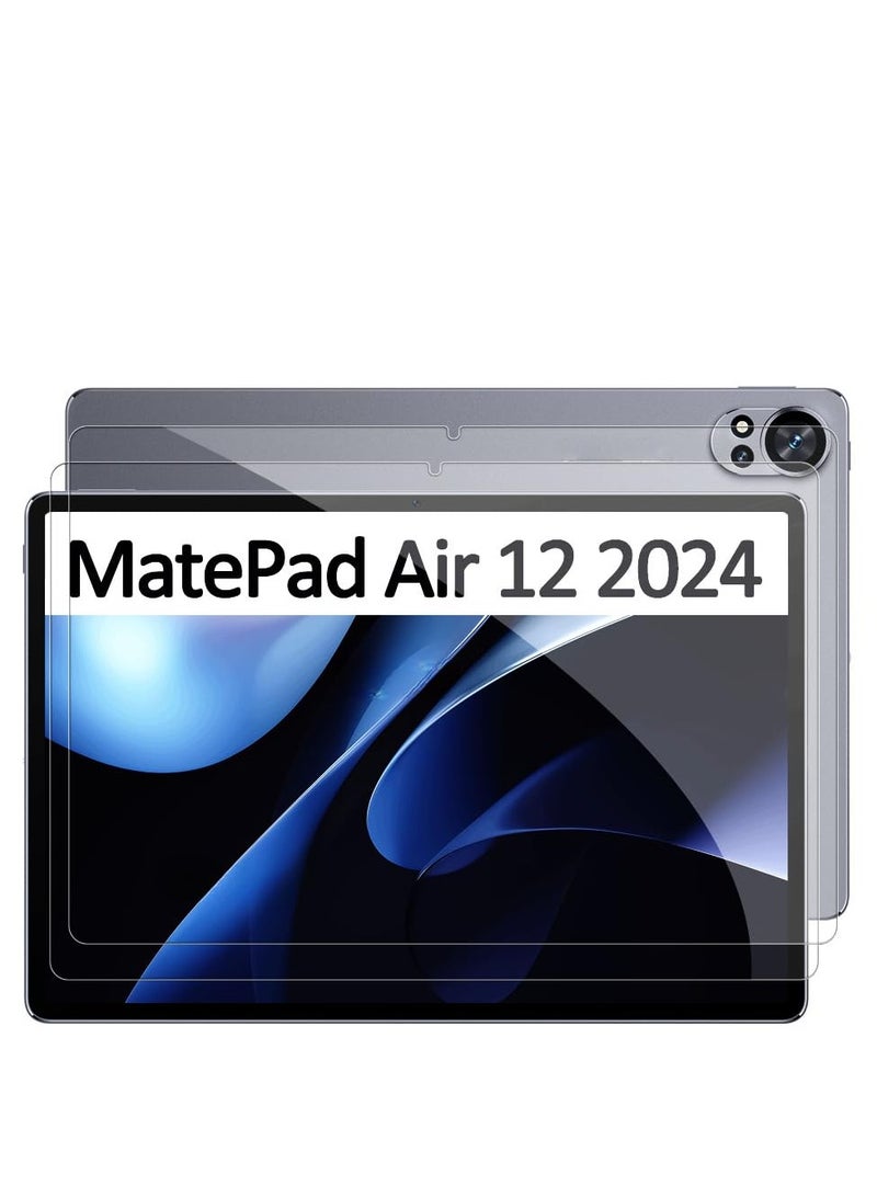 1 قطعة عالية الدقة المضادة للخدش فيلم حماية الشاشة خفف من الزجاج متوافق مع هواوي MatePad الجوية 12 بوصة 2024 قرص حماية الفيلم - Image 1