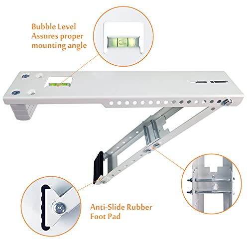 Foozet AC Window Air Conditioner Support Bracket Light Duty, Up to 85 lbs - Image 2