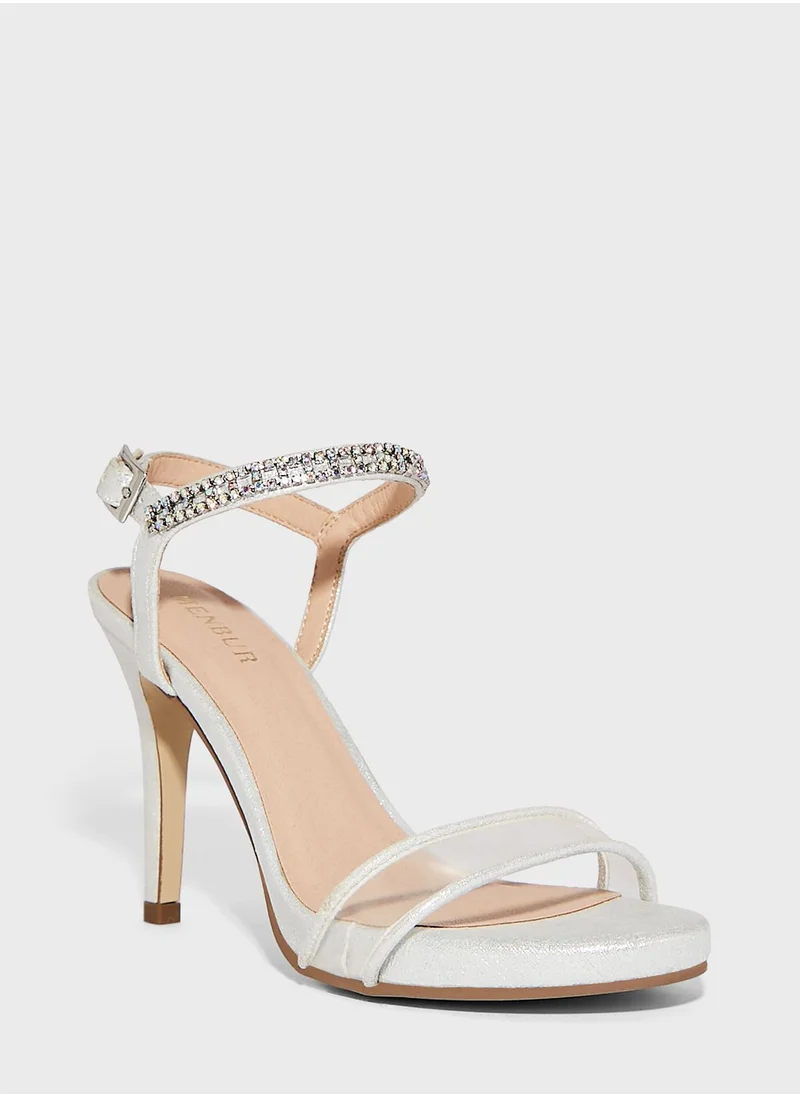 MENBUR Open Toe Strap High Heel Sandals
