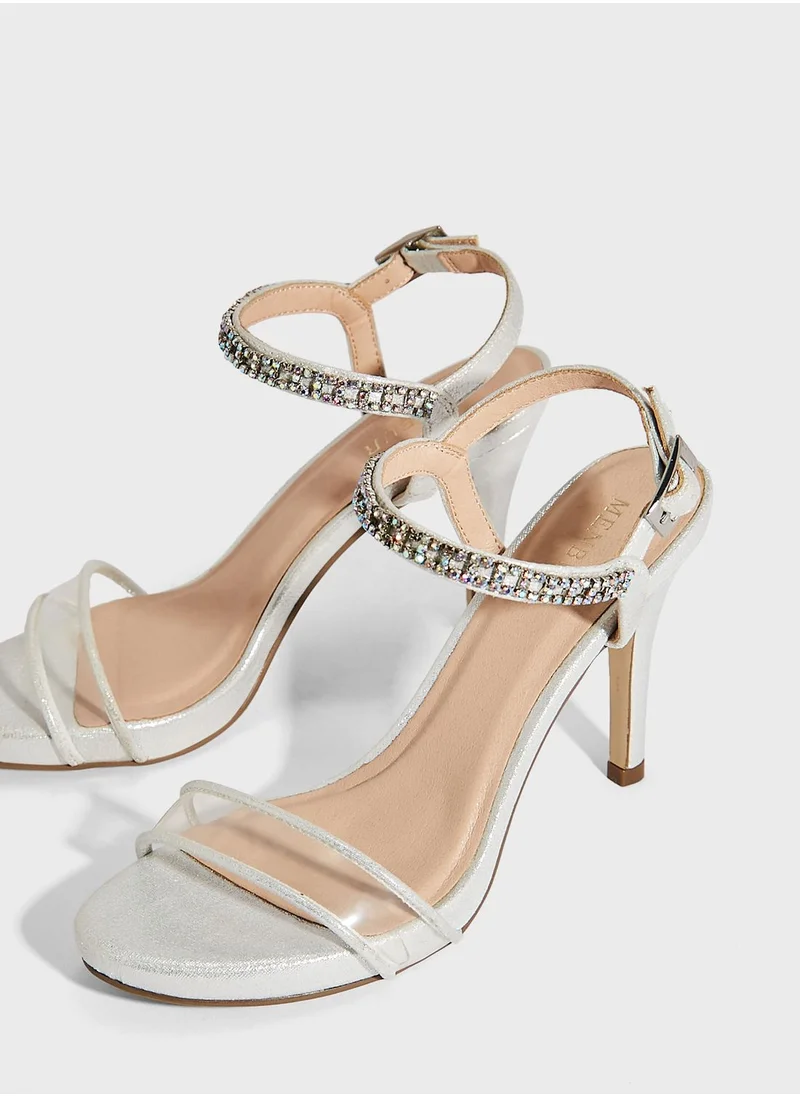 منبور Open Toe Strap High Heel Sandals